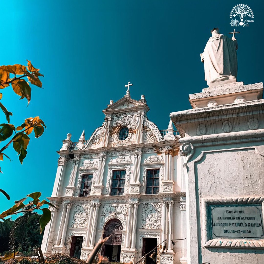 dnhddtourism's tweet photo. Let the remarkable Gothic beauty leave you in awe as you explore one of India's most captivating Portuguese Churches. A spiritual and cultural gem waiting to be unveiled.
#stpaulchurch #church #chruchifdiu #diuisland #explorediu #diutourism #explorednhdd #dnhddtourism https://t.co/o1gP0AcREE