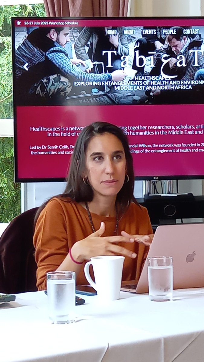 HealthscapesME's tweet photo. Our first speaker for the 2nd day of #healthscapes workshop is @handeyalnizoglu who discusses cholera treatises in the 19th c. Ottoman world. https://t.co/BAWUuDlcMs
