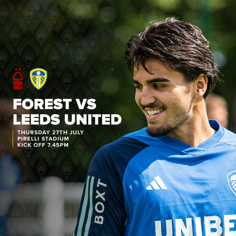 LUFC's tweet photo. 🆚 #LUFC travel to the Pirelli Stadium tonight, as we take on Nottingham Forest from 7:45pm! Watch it live on LUTV!