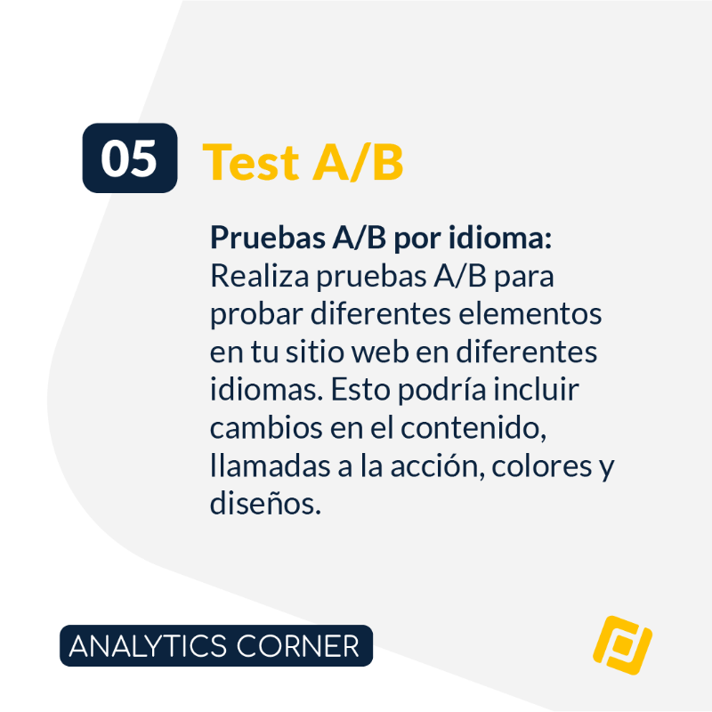 EsProfile's tweet photo. ¡Mejora la experiencia en sitios multilingües con datos analíticos! 🌍 Descubre comportamientos clave por idioma, optimizar contenidos y navegar y realiza ajustes iterativos en nuestro #AnalyticsCorner. 📊

#ExperienciaDeUsuario #AnalíticaWeb #MarketingDigital