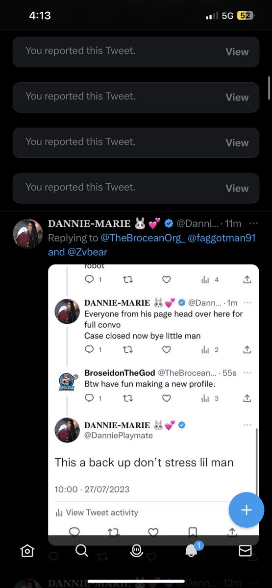 TheBroceanOrg_'s tweet photo. @DanniePlaymate @faggotman91 @Zvbear @AdultWorkcom Don’t worry I caught most of them before they could be deleted. https://t.co/IibmhZR2Kr