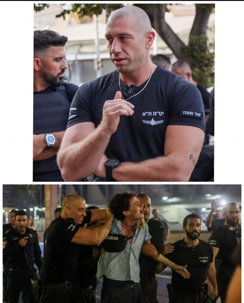 ido_givoni's tweet photo. האיש הזה בתמונה הוא
גיבור! 

ולא משנה כמה התקשורת או השמאל הקיצוני ינסו לעשות לו שיימינג ולהפוך אותו למשהו אחר,
האיש הזה ששומר על הסדר הציבורי כבר מעל לחצי שנה עם ידיים קשורות.
האיש הזה שבחר לא להשתמש באמצעים לפיזור הפגנות כמו רימוני הלם וגז פלפל שעלולים לשלוח מאות לבתי חולים.
האיש הזה שמסכן את חייו וחיי שוטריו במקומות המסוכנים ביותר ומוותר על זמן עם משפחתו,
בזמן שכולכם שוכבים על הספה במזגן מול המסכים או הולכים לחופשה מפנקת במיקונוס... הגיבור הזה שומר עליכם ועל רכושכם ושומר בגופו על חופש התנועה שלכם וחופש העיסוק שלכם.
וכן, אם פורע חוק ולא משנה מי מאיזה צד הוא הוא או בן של מי הוא ינסה לפגוע במכת"זית או בניידת או בשוטר או ינסה לחסום עם חפצים את איילון
אז הגיבור הזה לא יבוא וילטף א��תו, אלא יפעל בנחישות כדי להזיז את המפגע
ולפזר את ההפגנה.
מגיע לו לייק ענקי!
שיתוף! ותגובה מחממת לב!
כדי שהוא יראה שרוב עם ישראל מאחוריו!