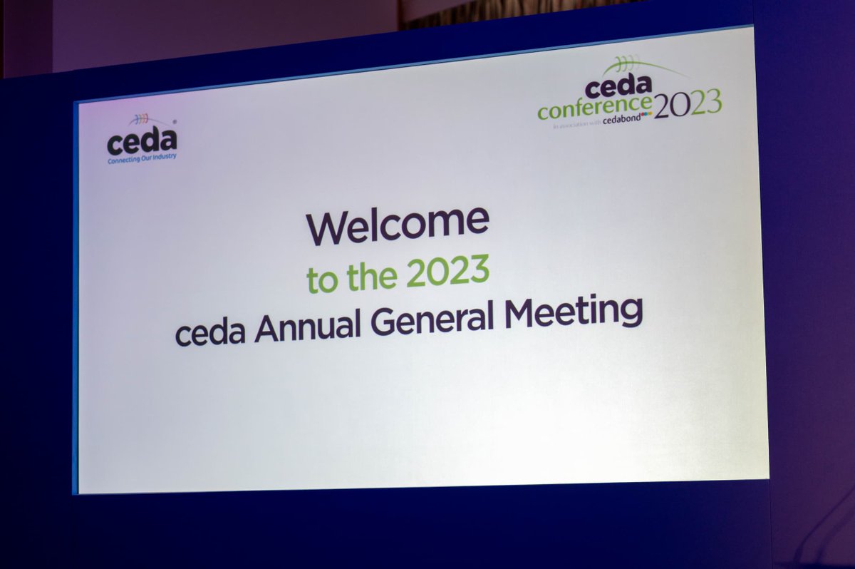 CEDAUK's tweet photo. The #cedaAGM was well attended and saw lots of activity and order of business passed, as well as future plans for the organisation laid out. We also welcomed new Vice Chair Paul Neville of @CHREQUIPMENTLTD 
and new Board Member Natasha Baker of @GratteBrothers.

#cedaConference23 https://t.co/cTsIylBFob