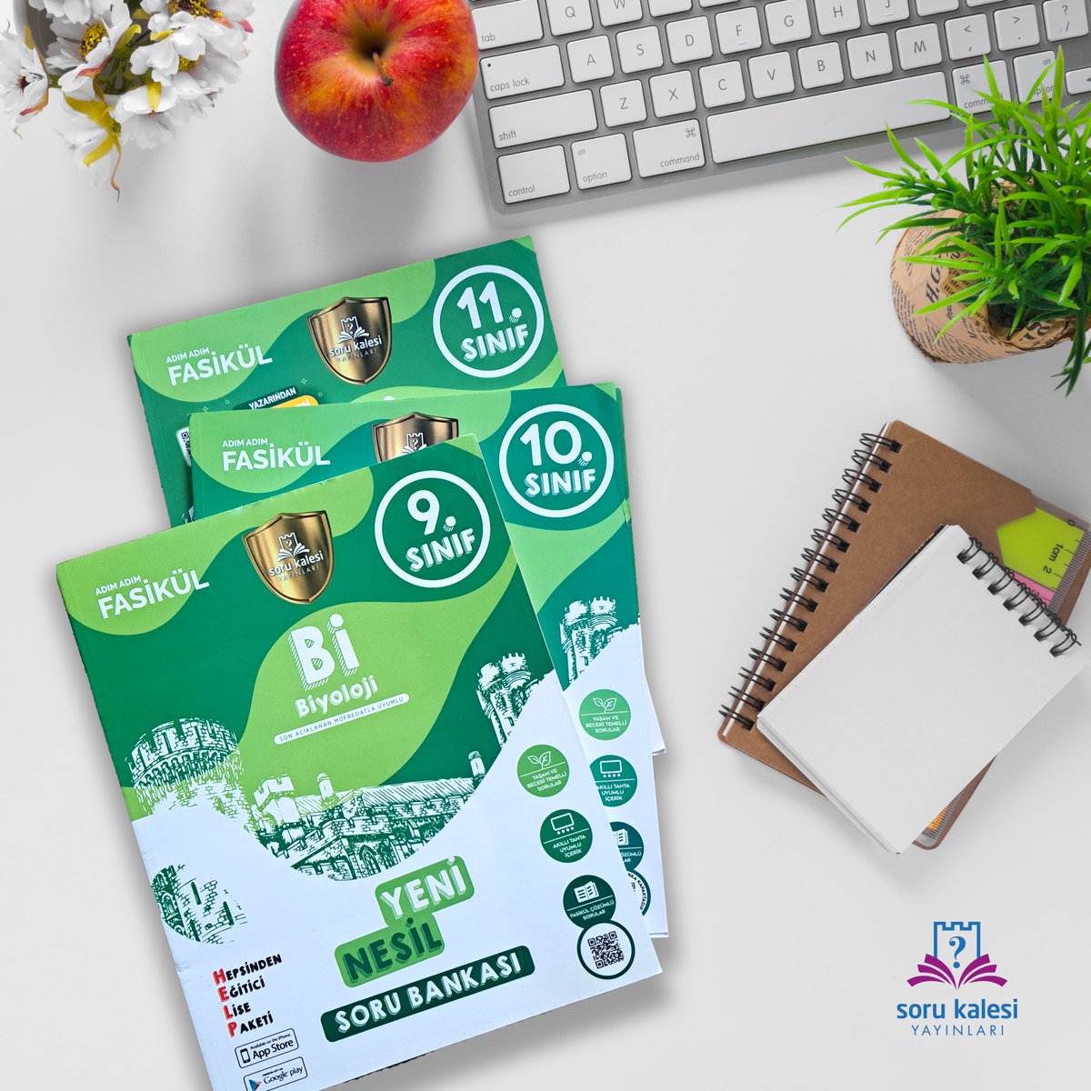 Biyoloji dersinde başarıya giden yolda rehberiniz Soru Kalesi'nin 9, 10, 11. Sınıf Biyoloji Soru Bankaları! Doğanın büyülü dünyasını keşfederken, biyoloji bilginizi derinleştirin ve sınavlarda ön plana çıkın!
#biyoloji #sorubankası #eğitim #sınavahazırlık #YKS