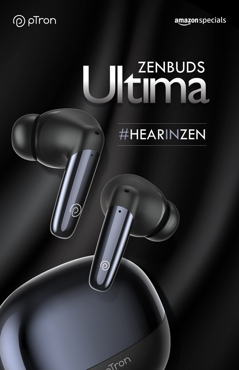 technomania0211's tweet image. pTron ZenBuda Ultimate Launched At ₹1,499

- 13mm Drivers 
- 35dB Hybrid Active NC
- Quad Mic+TruTalk ENC Calls
- Aptsense 40ms Low-Latency Game /Music Mode
- 50Hrs Playtime
- Transparency Mode
- IPX5 
- Easy Touch Controls 

#pTron #ZenBudsUtimate #HEARINZEN