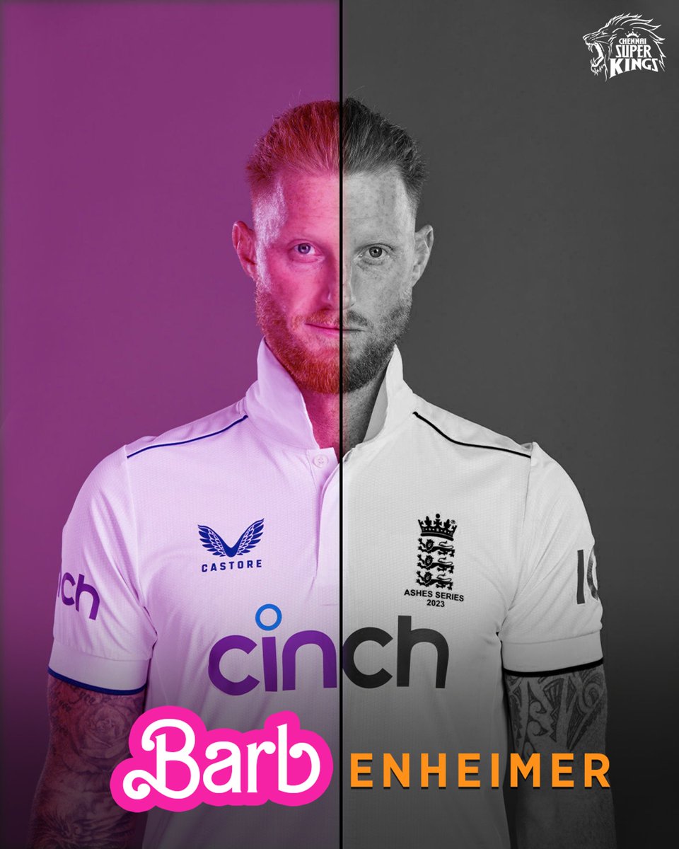 ChennaiIPL's tweet photo. bar𝐁𝐄𝐍heimer! 

#WhistlePodu #Yellove 🦁💛 https://t.co/V9IE6F1wG3