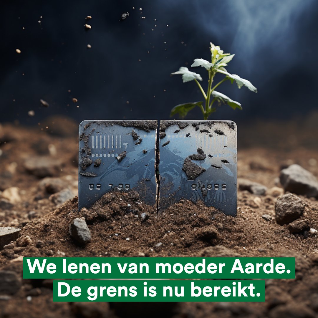 Zolang de voorraad strekt geldt niet voor de natuurlijke grondstoffen die de Aarde ons voor 1 jaar biedt. ⛏🚫

Het is #EarthOverShootDay en vandaag is het op = op. 🛑 Vanaf nu gebruiken we de grondstoffen van toekomstige generaties.

#MoveTheDate #PvdD #PartijvoordeDieren