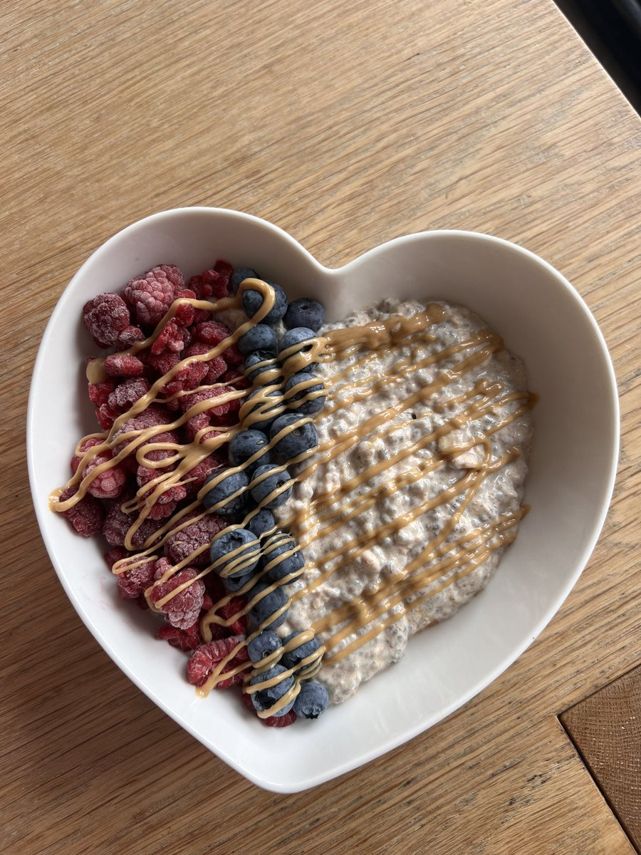 LaurenRound3's tweet photo. How do you fuel up in the morning?

Base:

•Oats - sustained energy
•Sweet cinnamon - inflammation 
•Chia seeds - omega-3 and minerals
•Soya yoghurt - for protein & gut health 

Toppings:

•Berries - full of antioxidants
•Peanut butter - great source of fat 

Sweet tooth hack: sweet cinnamon. 

Thank me later. 

🤌🏻🤌🏻🤌🏻