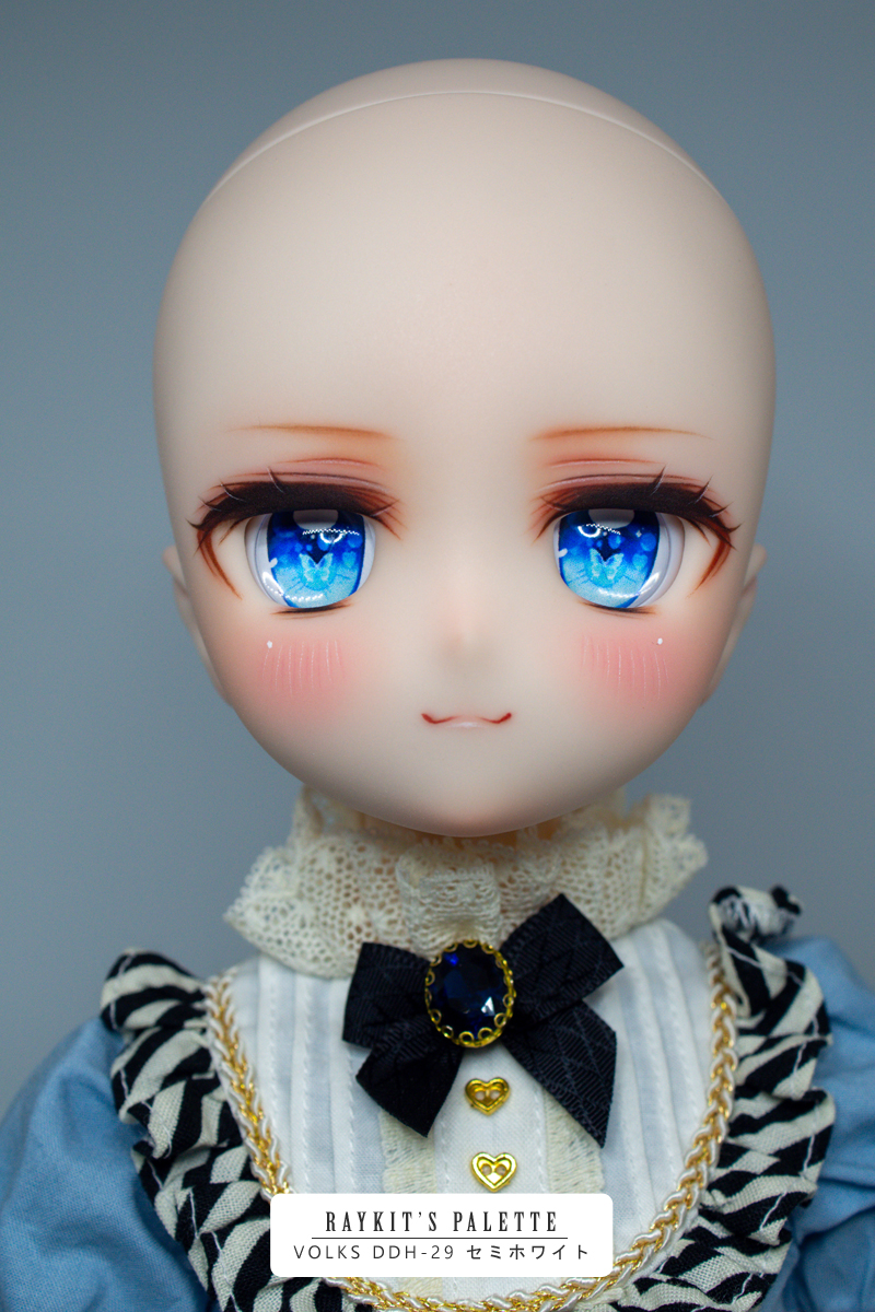 raykitfaceup's tweet photo. カスタムヘッド： DDH-29 セミホワイト
セット内容：カスタムヘッドとアクリルアイ22mm+写真セット+メイクのお手入れガイド
３２，０００円 https://t.co/oi6F0qVZgg