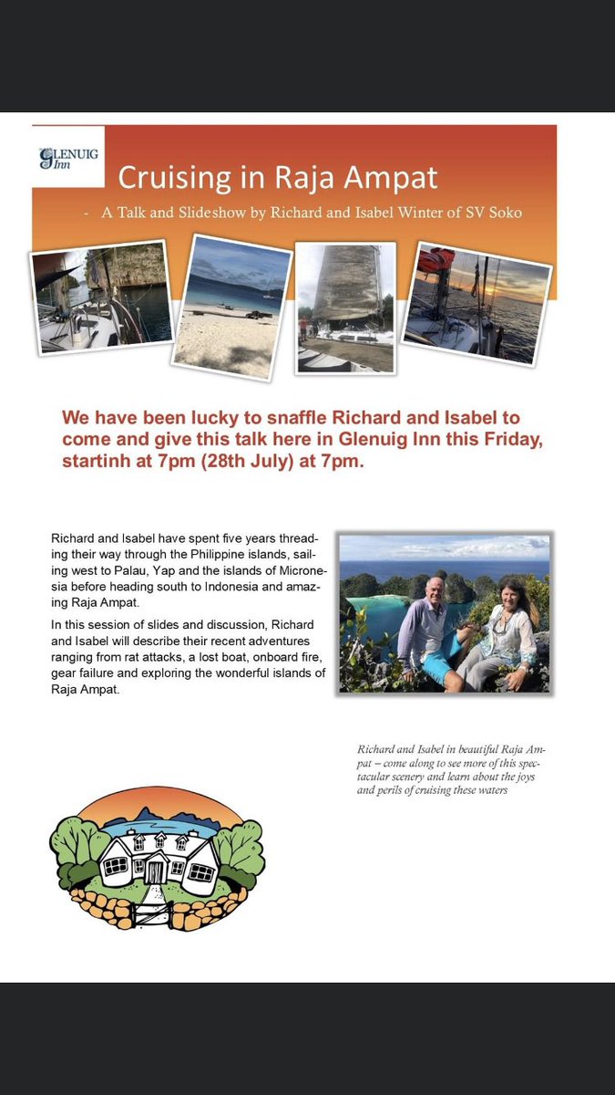 Great talk this Friday, here at the Inn! Hope to see you there. On Sunday we then have live music as usual.