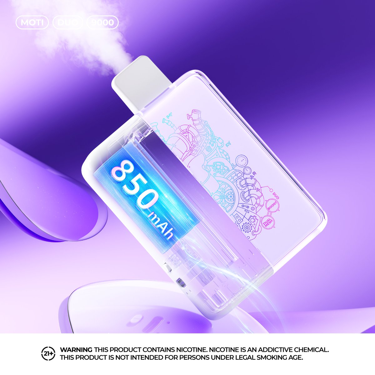Moti duo with 9000 Puffs &amp; 850mAh battery. Countless Moments of Joy. More Puffs. More Motivation. More happiness. 

#MOTIVAPE #meshboost #duomeshtech #duomesh #photograph #fashion #photooftheday #design #lifestyle #motivation #vape #vapeon #vapelife #vapecommunity #vaping