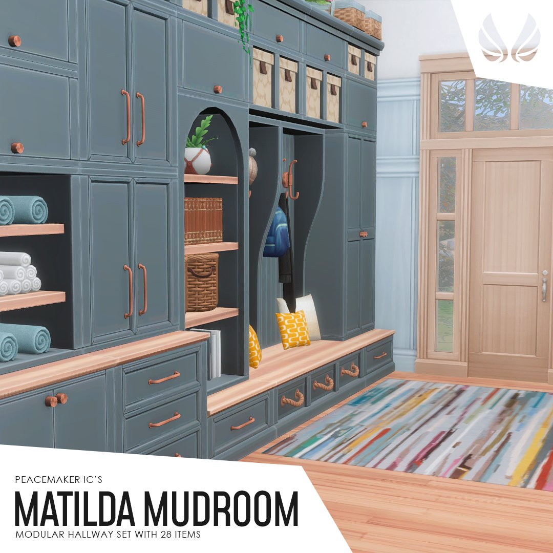 Peacemaker_ic's tweet photo. Matilda Mudroom - A Modular Hallway Set with 28 items: https://t.co/BloCNlcztQ https://t.co/zQgw0ZVz2O