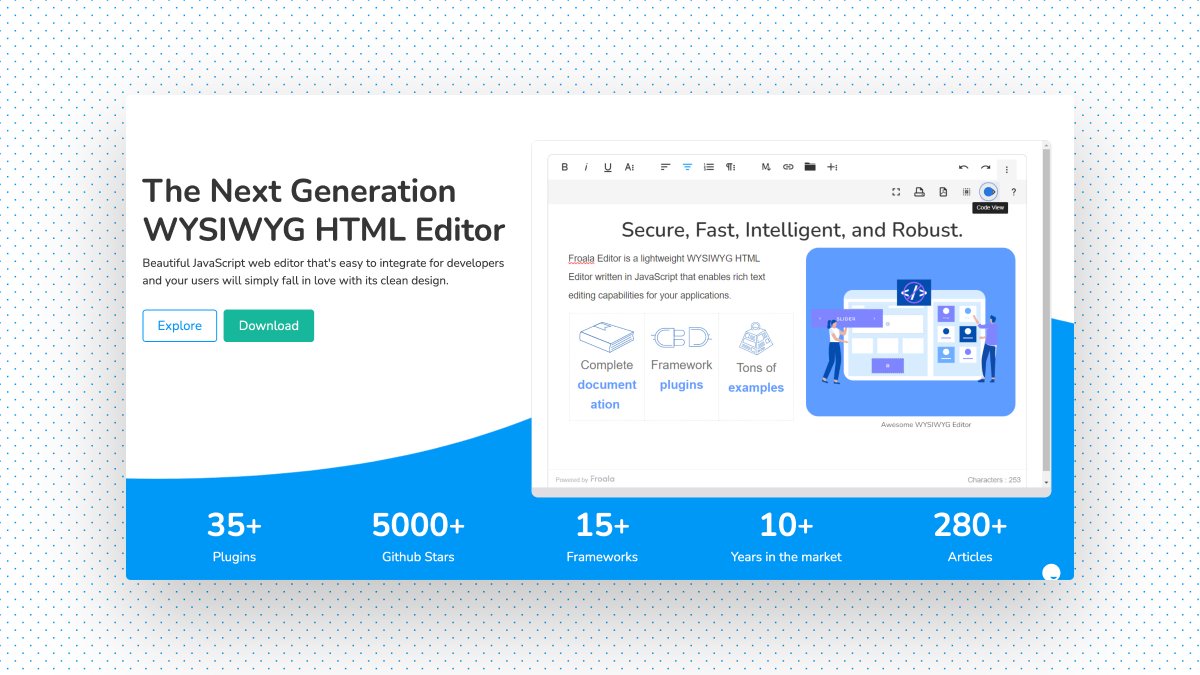 WYSIWYG editors will never be out of fashion, don't you think?

I just checked out the latest Froala release, good job on updating the React, Angular, and Vue SDKs... it's working very well.

Check it out here:

froala.com/blog/editor/ne…