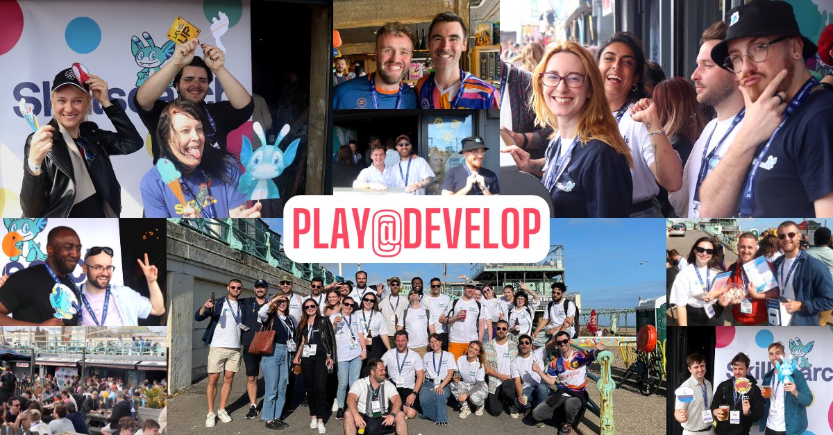 skillsearch's tweet photo. Play@Develop is our favourite event of the year and it wouldn’t be so special without all the games industry folk who come along and support. So thank you so much to everyone who came down, it means a lot to us! We can’t wait to see you all again next July 💖

#PlayAtDevelop #TBT https://t.co/QmDAM8zFC9