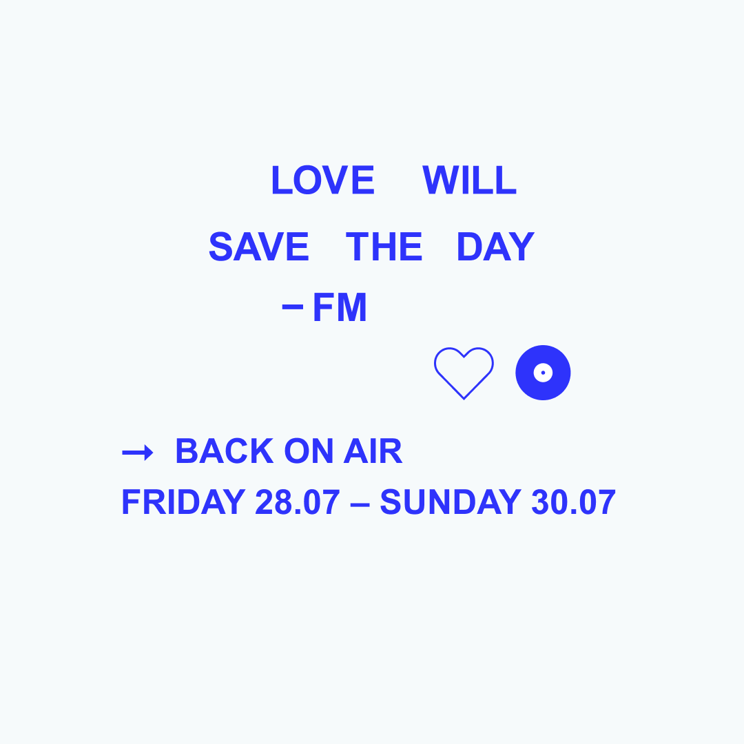 We're back on air tomorrow.

Come join us!

lovewillsavetheday.fm