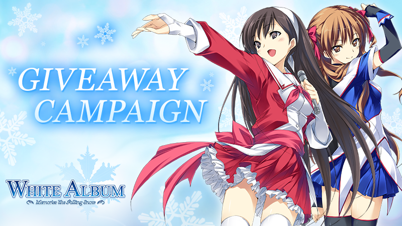 shiravune's tweet photo. #WhiteAlbum GIVEAWAY CAMPAIGN 2❄
With WHITE ALBUM coming August 4 on Steam, we're giving away

／
WHITE ALBUM Free Copy 🎮 x10
＼

RT🔁, Follow, and
Enter: https://t.co/2fc60ceDV7 https://t.co/ZQonIpicBx