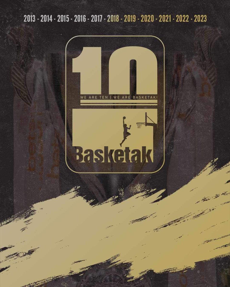 BasketakiCom's tweet photo. Το #Basketaki «κλείνει» σήμερα τα 10! Ένα τεράστιο ευχαριστώ, για την αγάπη που μας χαρίζετε &amp; τη δύναμη που μας δίνετε να συνεχίζουμε να πρωτοπορούμε! Ιδιαίτερες ευχαριστίες στο #BasketakiTeam, που με την εργατικότητα &amp; τον επαγγελματισμό του συνεχίζει να μας κρατά στην κορυφή! https://t.co/7ZcsbW1Qyq