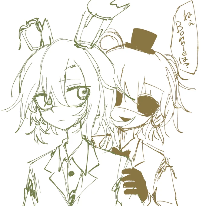 ホラゲ擬人化FNAF1～4のストーリーを追い直してる 