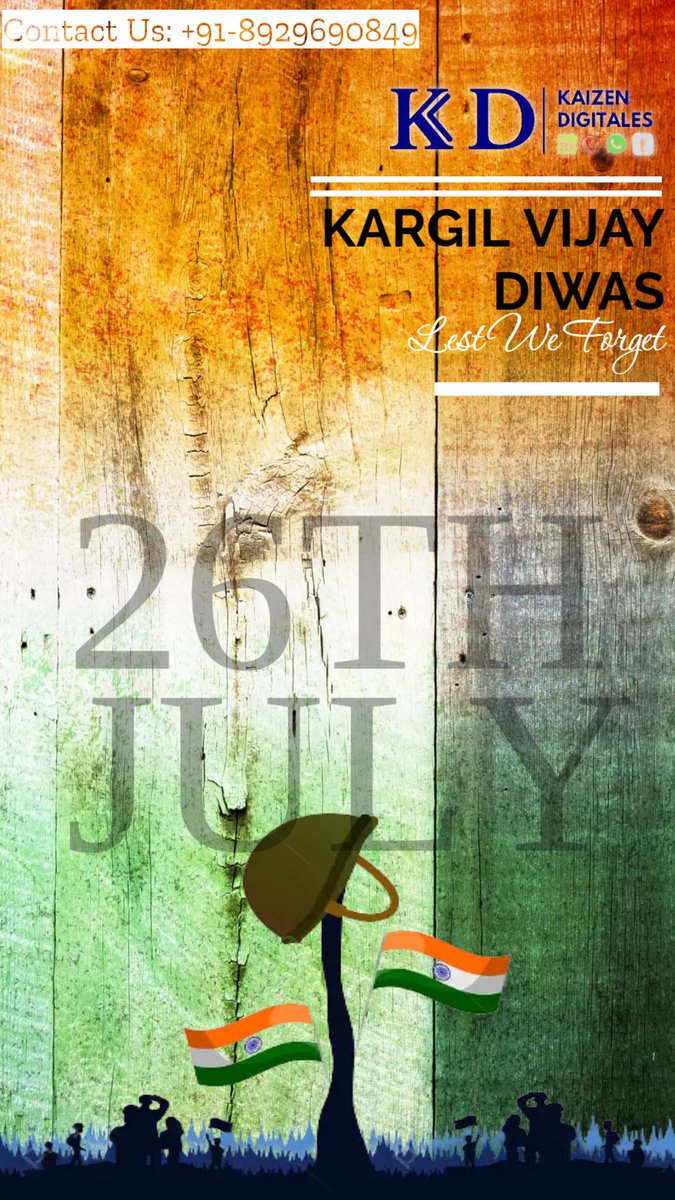 Let's remember the sacrifice of those brave #soldiers 🪖💂‍♀️🎖️who died in the line of duty to #protect our great nation.

🇮🇳🇮🇳🇮🇳🇮🇳🇮🇳
JAI BHARAT
🇮🇳🇮🇳🇮🇳🇮🇳🇮🇳

#kargilvijaydiwas #kargilwarmemorial #कारगिल_विजय_दिवस #indianarmy #narendramodi
#digitalmarketing #kaizendigitales #kd #army