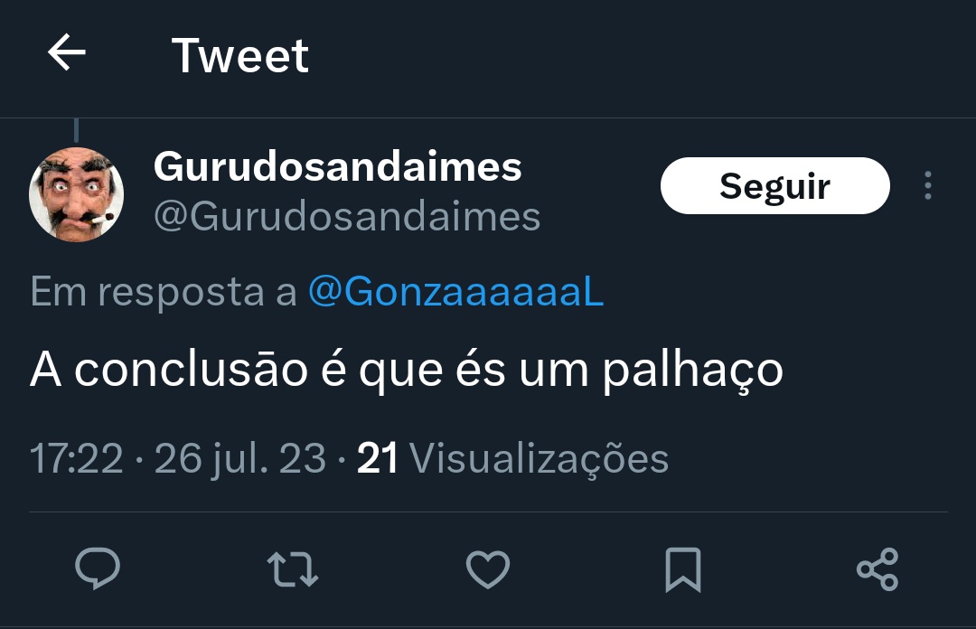 45Lampkin_Lane's tweet photo. @VictorCorreia60 @GonzaaaaaaL Além de parolo és palhaço 🤣🤣🤣 #Falece https://t.co/J6MzelgCv6