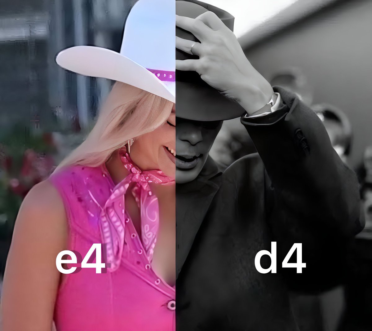 chessniti's tweet photo. Here is our take on the Barbie and Oppenheimer buzz. 

#chessmeme #barbie #Oppenheimer #chesscommunity https://t.co/IoGjU9TNly