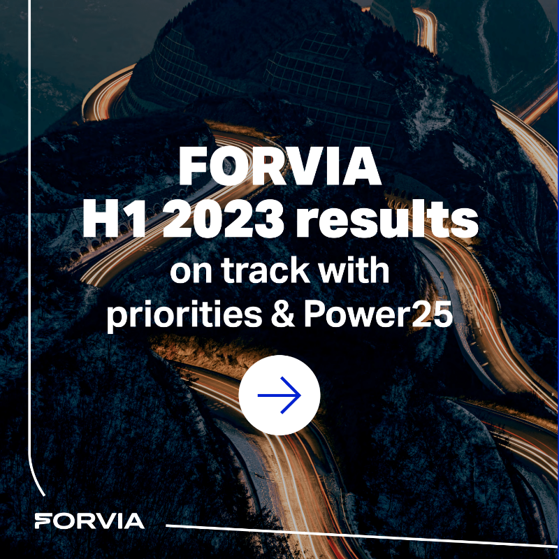 forviagroup_'s tweet photo. In #H12023, #FORVIA posted sustainable profitable growth and solid cash generation. 

🆙 Worldwide #automotive production grew by more than 10%, we are now revising upward our production assumption in 2023.
