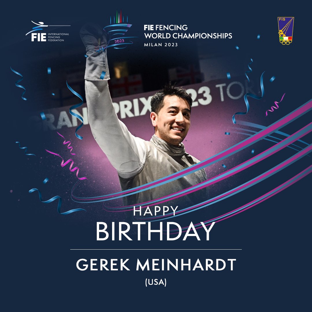 Happy birthday 🇺🇸Gerek Meihardt Gerek @GerekMeinhardt
#milan2023 #fencingworldchampionships #fencing #foil