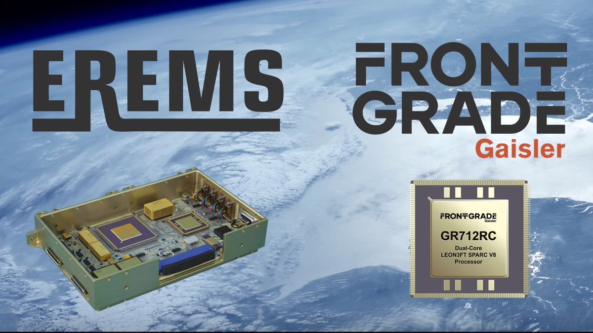 gaisler_space's tweet image. Introducing CPUGEN on-board computer, developed by EREMS and based on the GR712RC dual-core LEON3FT microprocessor.
CPUGEN plays a crucial role in controlling the cameras of the SYRACUSE 4B satellite, built by Airbus Defence and Space and Thales Alenia Space🛰️
#spacecomputing