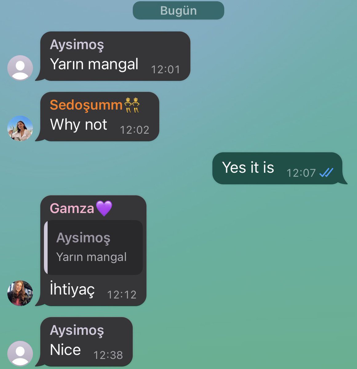 Bizim kız grubunun organize olma hızı ve dişil enerjisi