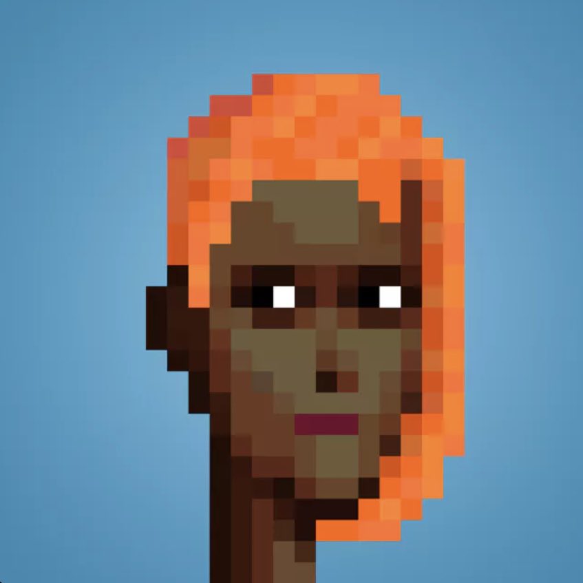 LikesTheArt's tweet photo. Today’s Punk of the Day
#9240
@punks2023 @cryptopunks
#punks2023 #punkoftheday #Punks #orangeside #toptrait https://t.co/qEXsHOQ8bK
