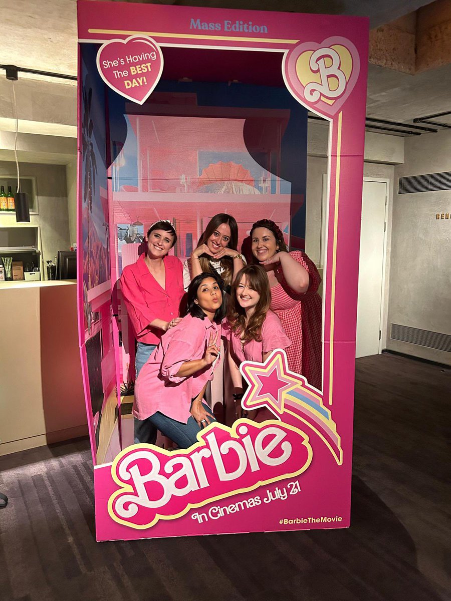 Jess Barratt 🥑 (is away for a while) (@jessbarratt88) on Twitter photo PR Barbies assemble! #BarbieMovie <a href="/Sabah_K/">Sabah Khan</a> <a href="/toriapurcell/">Toria Purcell</a> <a href="/harriett_col/">Harriett Collins-Tat</a> @beckymccarthy_ PR Barbies assemble! #BarbieMovie <a href="/Sabah_K/">Sabah Khan</a> <a href="/toriapurcell/">Toria Purcell</a> <a href="/harriett_col/">Harriett Collins-Tat</a> @beckymccarthy_