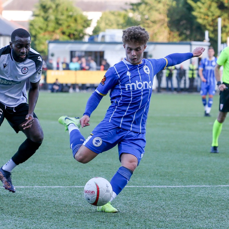 ChesterFC's tweet photo. Just one game to go before the NLN kick off. 👊

🔜 We're off to @MarineAFC on Saturday!

#OurClub | #MARCFC