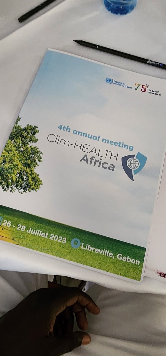 #HappeningNow
@WHO Clim-Health Africa meeting finally kicks off in #Libreville.
Thrilled to be among the renowned #climate and #health scientists and practictionners to discuss #Climatechange effets on health and efforts put in place for #climateservices for health sector.