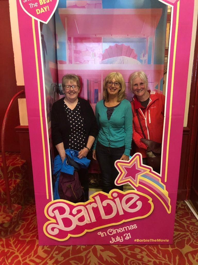 VintageVibesEd's tweet photo. Our film group went to check out the new Barbie movie @CameoCinema! They loved the film and great fun was had posing in the Barbie box! #vintagevibesed #filmgroup #BarbieMovie https://t.co/mxqHPsVMar