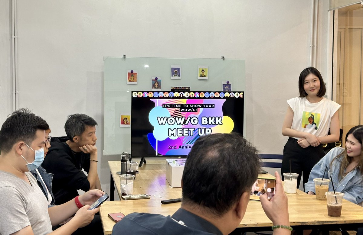 HeyNat's tweet photo. 🙏🏻@worldofwomennft BKK Meet Up
🚀🚀🚀

I’m so happy to see many familiar faces and new friends here. ❤️🙏🏻

Thanks to @mild_panassayal for doing this!

#WoWMeetups
#TheTimeIsWoW
#WoWBKK https://t.co/Q0v606rEVN