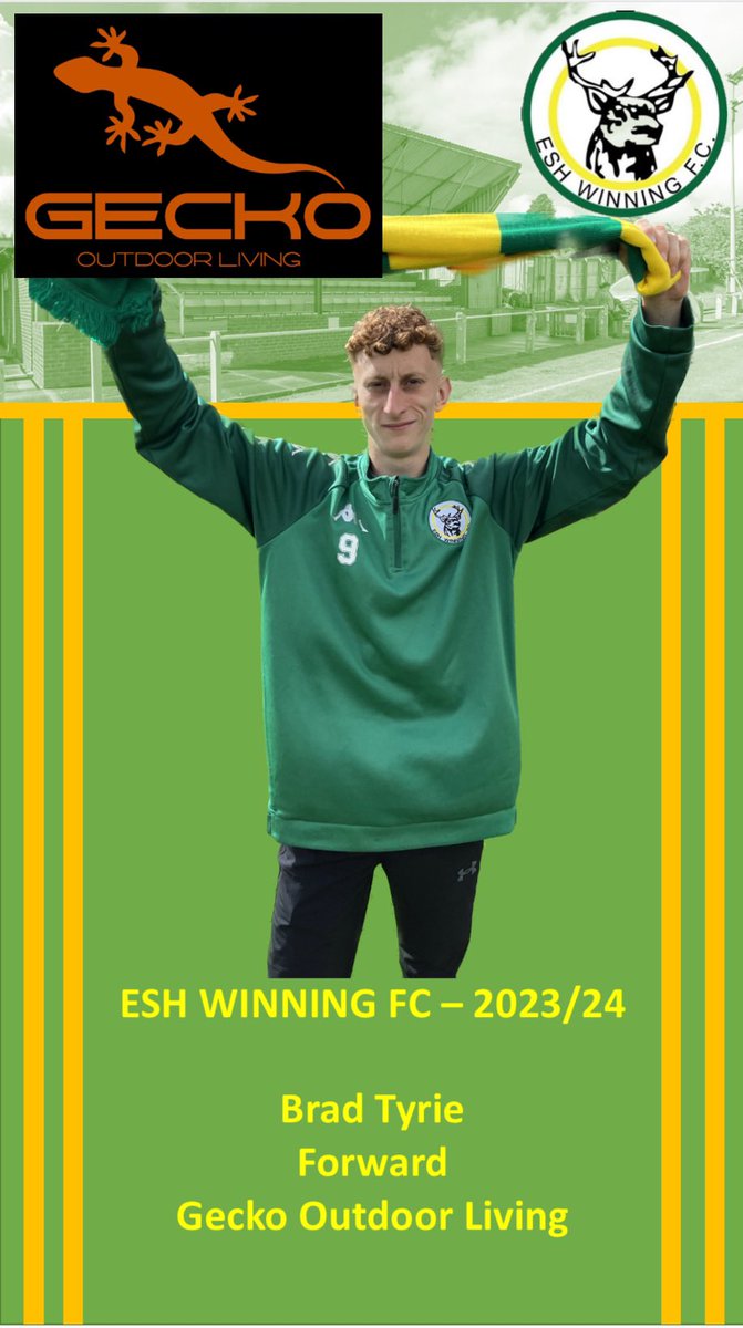 EWFC1913's tweet photo. Thanks to https://t.co/0VPkdpvXl4 for sponsoring Brad Tyrie this season. When Brad gets a mention, so will they! Check their website for your outdoor needs! https://t.co/IENvikbCam