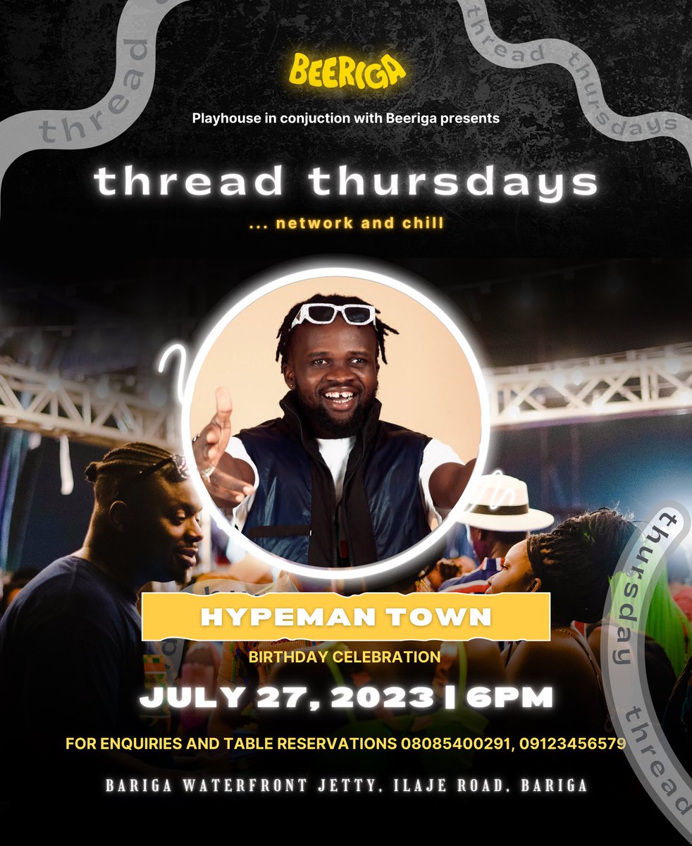 DJace__'s tweet photo. Come get lit with us today @beerigalagos .  Network and chillz. We’ve got an amazing DJ lineup and activities. https://t.co/V2J7YCYJ4j