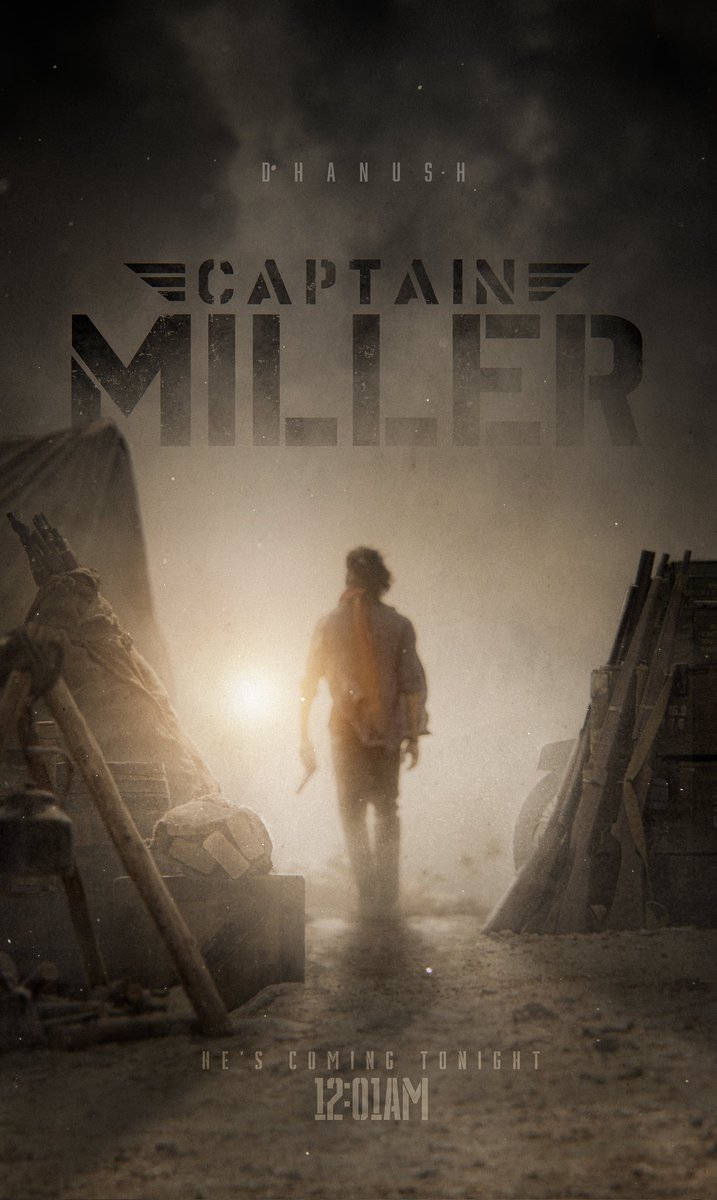 D - Day Tonight 12:01AM 🔥 #CaptainMillerTeaser #CaptainMiller