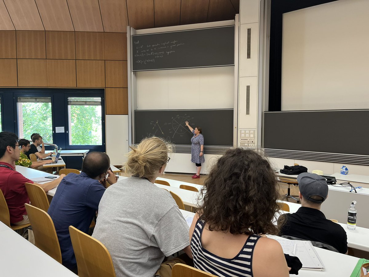 Ytm2023's tweet photo. We hope you had a great conference dinner last night. Now in CO1: @DrKateTurner giving her final lecture featuring stratification, measure theory and linear algebra https://t.co/YauPGKGyXl