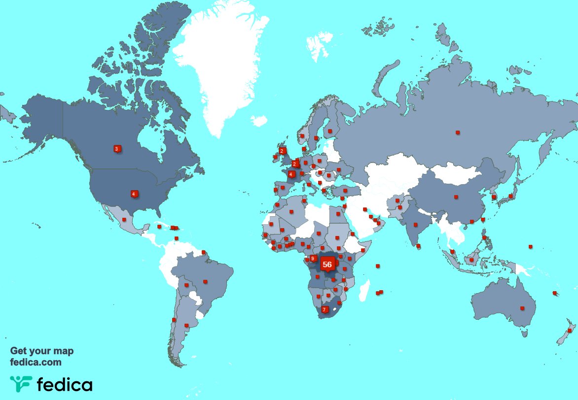 I have 5 new followers from Republic of the Congo, and more last week. See fedica.com/!KATANGANEWSRO…
