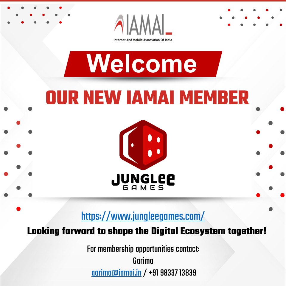 IAMAIForum's tweet image. Roaring into the Digital Ecosystem with Junglee Games, a proud member of IAMAI! 🚀🎮

Embracing innovation and entertainment, we're leveling up the gaming experience for all, as we explore new frontiers together! 

#JungleeGames #IAMAI #DigitalEcosystem #GamingRevolution