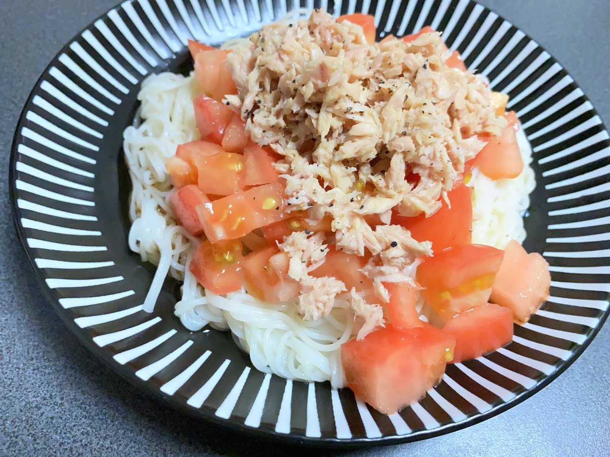 暑いのでそうめん