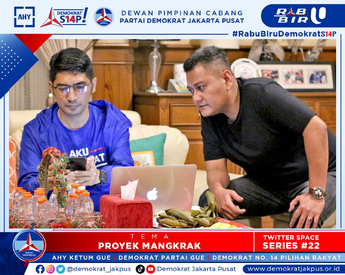 Hasbil_Lbs's tweet photo. โMudah bukan pilihan, ketika anda mengerjakan sesuatu, taruhlah segala sesuatu yang anda miliki di dalamnya" CR7
Space Rabu Biru Demokrat akan selalu menghadirkan pembicara2 terbaik.
Impian tim rabu biru, mas @aniesbaswedan & mas ketum @AgusYudhoyono bisa tampil bareng ๐ https://t.co/hXwRmBqW3Z