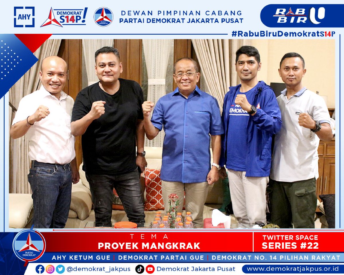 Hasbil_Lbs's tweet photo. โMudah bukan pilihan, ketika anda mengerjakan sesuatu, taruhlah segala sesuatu yang anda miliki di dalamnya" CR7
Space Rabu Biru Demokrat akan selalu menghadirkan pembicara2 terbaik.
Impian tim rabu biru, mas @aniesbaswedan & mas ketum @AgusYudhoyono bisa tampil bareng ๐ https://t.co/hXwRmBqW3Z