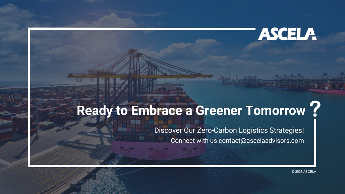 ASCELAAdvisors's tweet photo. In the rapidly evolving #logistics ecosystem, while #ZeroCarbon Shipping has emerged as a pressing necessity for the lines, reducing carbon emissions has become critical for all maritime industry stakeholders. @ASCELAAdvisors is proud to be an active participant in this movement. https://t.co/P8ibBrHUMU