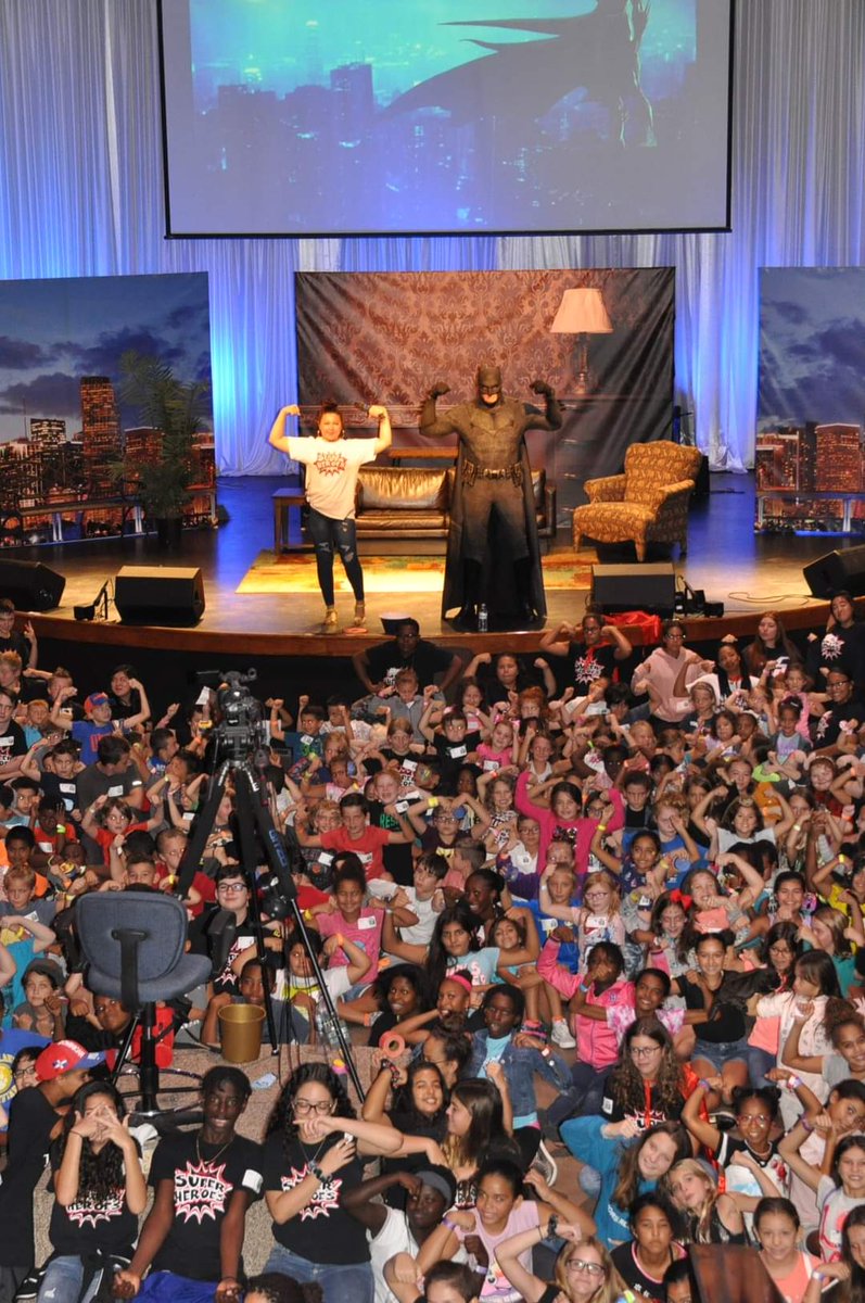 Throwback Thursday to 2019 A Hero For Kids...Batman...had the honor and privilege of joining the children, staff and volunteers at the Family Christian Center during their Vacation Bilble School today. This was week two of Superhero VBS and a fitting time for Batman to share some