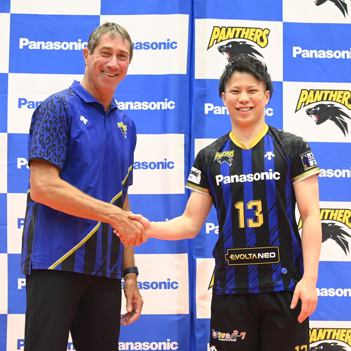 【パンサーズ情報】
本日は #山本智大 選手、 #西田有志 選手の入団記者会見が行われました✨✨
パンサーズの新しいファミリーへの熱いご声援よろしくお願いします👍✨
<a href="/volleyball1301/">西田 有志</a> 
<a href="/Y_T1994_20/">山本 智大</a> 
#パナソニックパンサーズ
#PanasonicPANTHERS