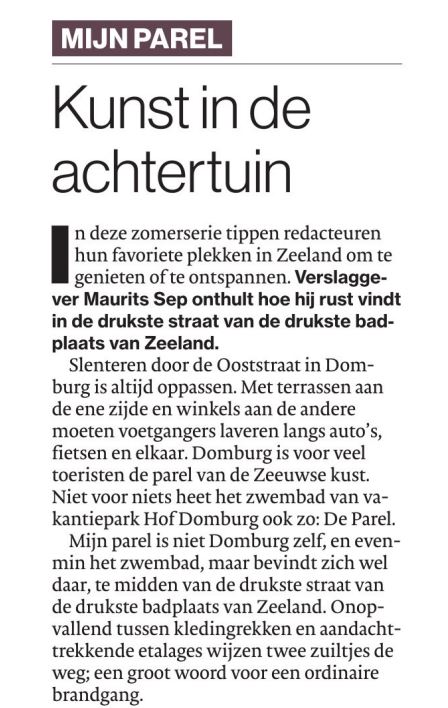 MTVPmuseum's tweet photo. "En daar, in de achtertuin van het toerisme, staat een klein wit gebouw van grote betekenis."

Blij met het artikel van Maurits Sep in de PZC 26.07.2023! https://t.co/YbE6rXgQsk