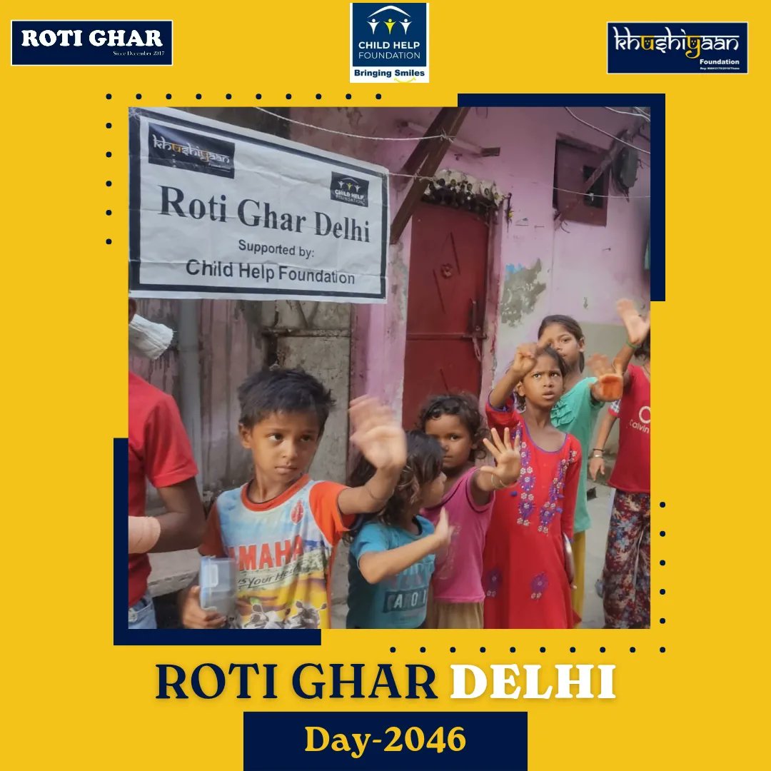 RotiGharIndia's tweet photo. Date : 22-07-2023
Location :
Delhi
Valsad
Vitava
Mumbai
Roti Ghar : Day 2046
"The highest of distinctions is service to others"
Be kind to everyone and spread happiness across!
.
#upliftingsociety #helpingothers #feedingkids #hungerfree
#Hungerfreeindia #Kidsofrotighar https://t.co/VQMxW9YEhr