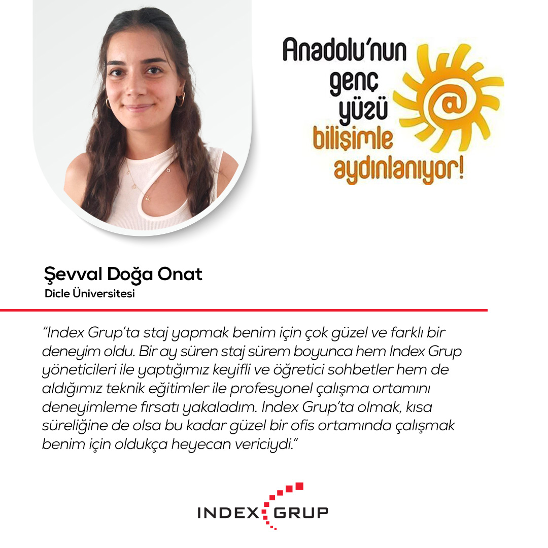 indexgrup's tweet image. Keyifli ve verimli geçen bu birkaç haftanın ardından hayallerine bir adım daha yaklaşan gençlerimize hayatları boyunca başarılar diliyoruz!

#indexgrup #hayalime1adım #stajprogramı #anadolunungencyuzu